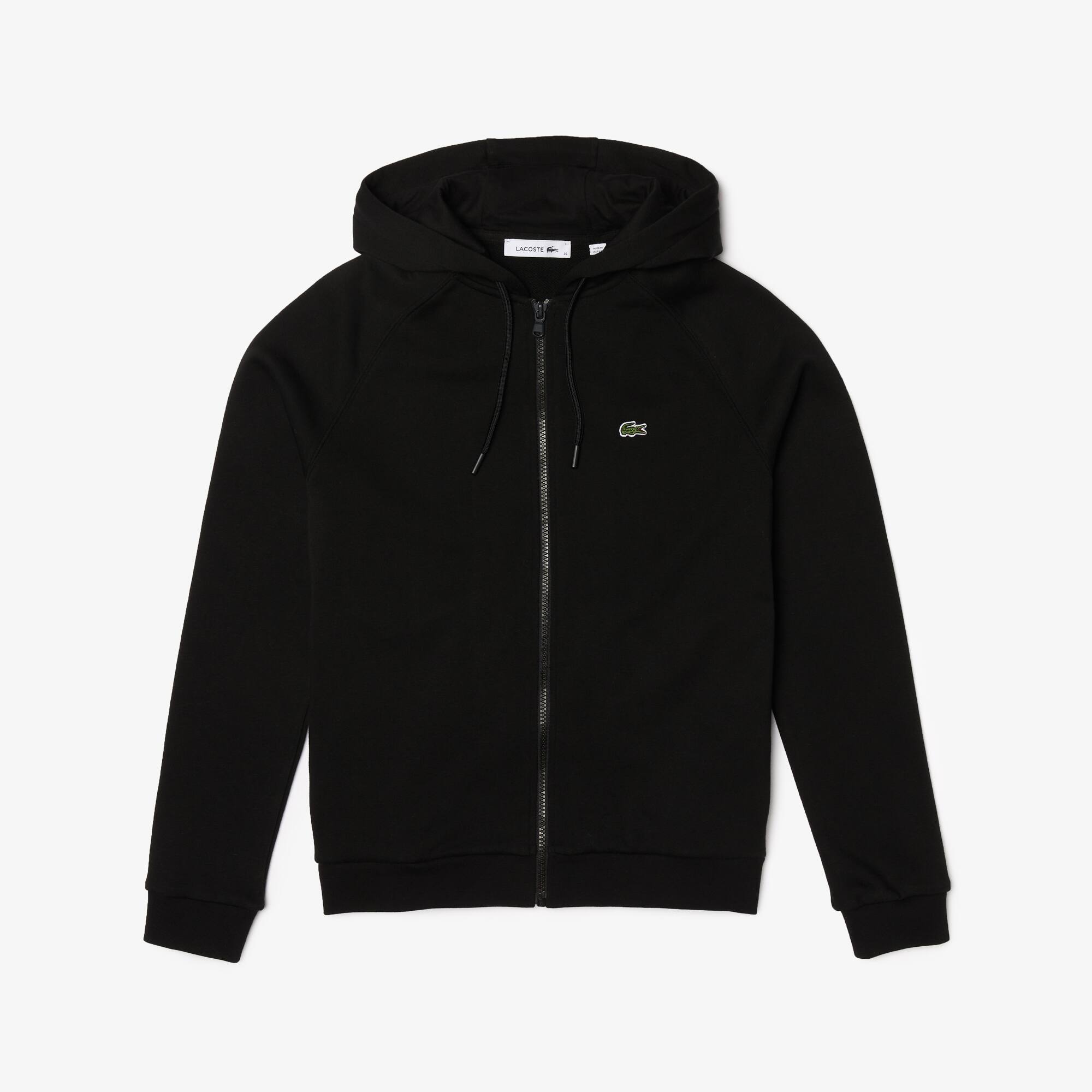 zip moletom com capuz lacoste