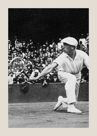 René Lacoste at the French internationals, 1927