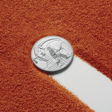 2023 French Open Lacoste X La Monnaie de Paris tossing coin