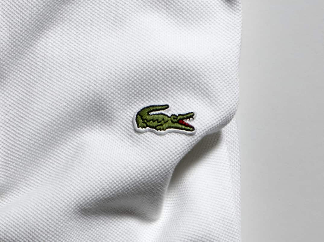 Polo lacoste logo clearance