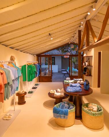 Lacoste's pop-up store in Trancoso, Brazil.