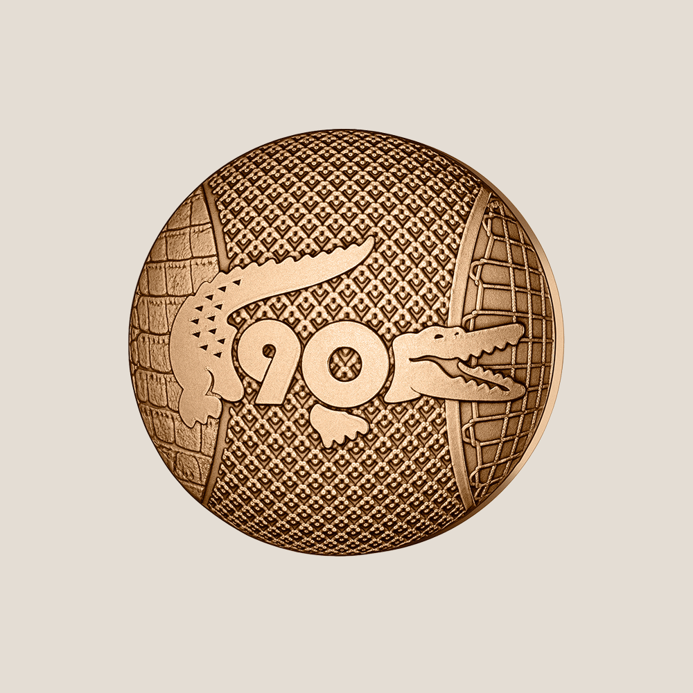 Special 90th anniversary Lacoste X La Monnaie de Paris medal