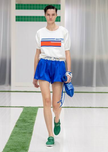 Lacoste SS26 runway show look
