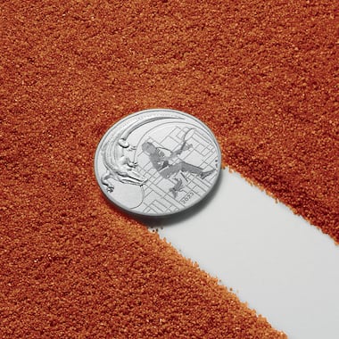 2023 French Open Lacoste X La Monnaie de Paris tossing coin