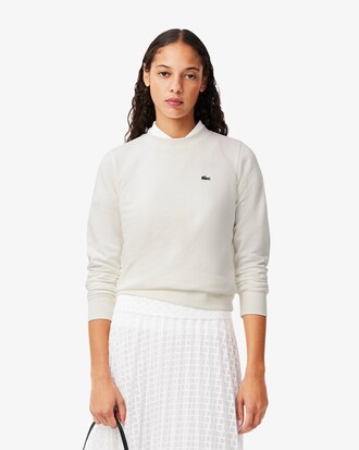 Relaxed Fit-Sweatshirt aus Fleece mit Rundhalsausschnitt
