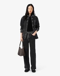 Denim-Jeans mit weitem Schnitt