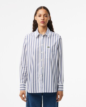 Oversized-Hemd aus Popeline