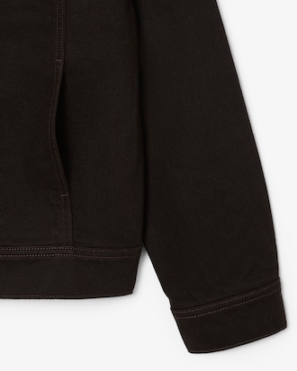 Slim Fit-Jacke aus Denim mit Kn&ouml;pfen