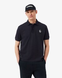 Franz&ouml;sisches Classic Fit-Polohemd mit Badge