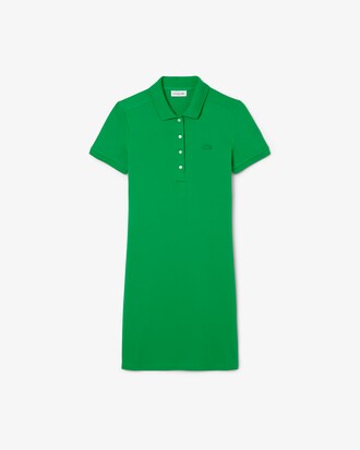 Slim Fit-Polokleid aus dehnbarem Mini Piqué