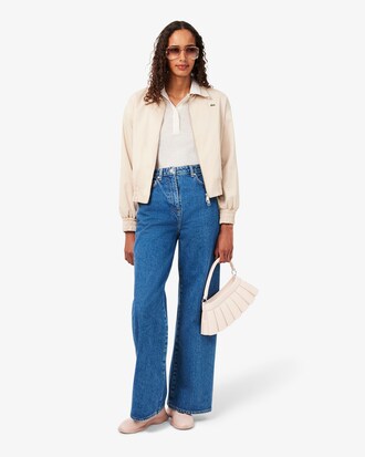 Wide Fit-Jeans mit hoher Taille
