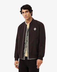 Wasserabweisende Bomberjacke mit Retro-Badge
