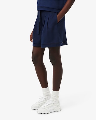 Oversized-Bermudashorts aus flie&szlig;ender Leinenmischung