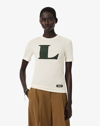 Seidiges, grafisches T-Shirt Runway