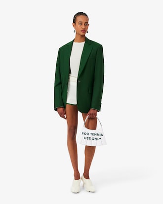 Kleine Tasche Lenglen Runway aus bedrucktem Leder