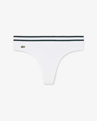 Tanga aus Baumwolle mit gestreiftem Bund