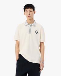 Franz&ouml;sisches Classic Fit-Polohemd mit Badge
