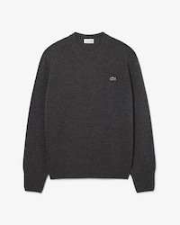 Pullover aus Tuchwolle mit Rundhalsausschnitt