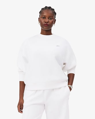 &Uuml;bergro&szlig;es Sweatshirt aus doppelseitigem Jersey