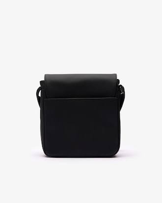 Klassische Herren-Schultertasche mit Klappverschluss