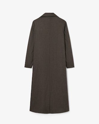 Trenchcoat Runway aus Wolle mit Wickelkragen