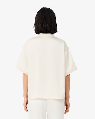 Seidiges Oversized-Polohemd