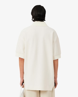 Loose Fit-Polohemd Runway aus Piqu&eacute;-Strick