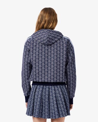 Hoodie aus Jacquard mit Monogramm