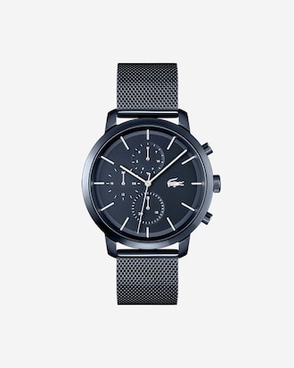 Herren LACOSTE Replay Armbanduhr aus nachtblauem Stahl