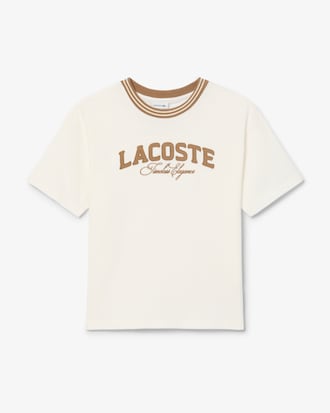 T-Shirt aus Baumwolle mit Lacoste-Branding