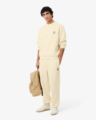 Sweatshirt aus doppelseitigem Piqu&eacute; mit Badge