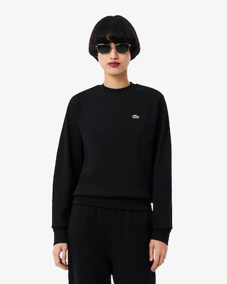 Relaxed Fit-Sweatshirt aus Fleece mit Rundhalsausschnitt