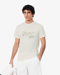 T-Shirt mit traditionellem René Lacoste-Print