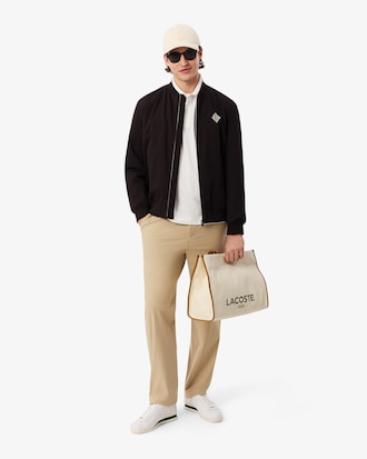 Regular Fit-Chinohose aus Strick