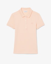 Slim Fit Damen LACOSTE Poloshirt aus Stretch-Baumwoll-Piqué
