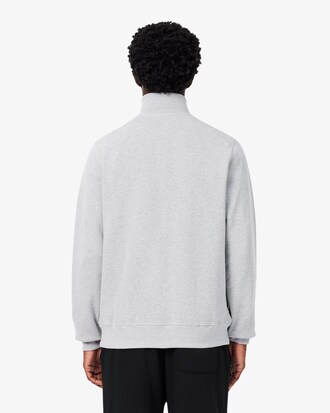 Sweatshirt aus Interlock mit hohem Kragen und Rei&szlig;verschluss