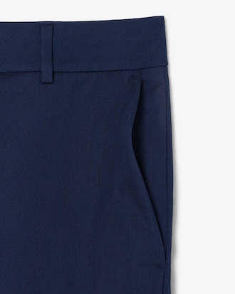 Straight Fit-Chinohose aus Baumwollgabardine