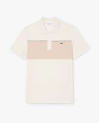 Regular Fit-Polohemd aus Piqu&eacute; mit Colorblock-Design