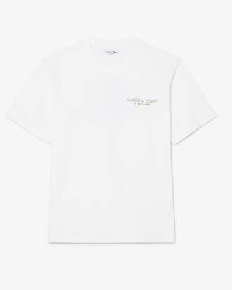 T-Shirt aus schwerer Baumwolle mit Stickerei