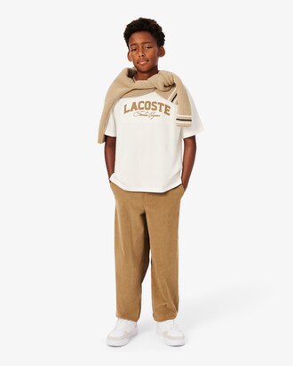 T-Shirt aus Baumwolle mit Lacoste-Branding