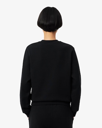 Relaxed Fit-Sweatshirt aus Fleece mit Rundhalsausschnitt