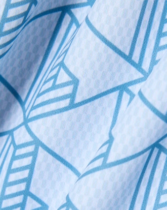 Halblange Badehose mit Monogramm-Druck