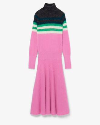 Runway Maxikleid aus Alpakawolle mit hohem Kragen