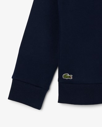 Sweatshirt aus Fleece mit Monogramm-Print