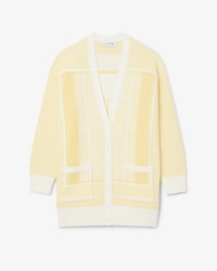 Langer Cardigan Tennis Court aus Jacquard
