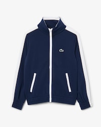 Sport-Sweatshirt aus Interlock-Piqu&eacute; mit Rei&szlig;verschluss