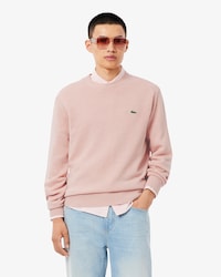 Pullover aus Tuchwolle mit Rundhalsausschnitt