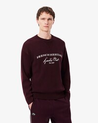 Pullover Tennis Heritage aus Wollmischgewebe mit Rundhalsausschnitt