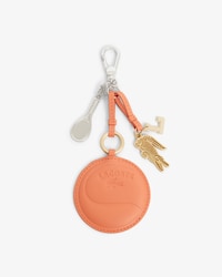 Schl&uuml;sselanh&auml;nger mit Tennisschl&auml;ger, Spiegel und L-Charm