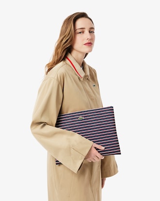 Große Clutch L.12.12 Concept mit Streifen
